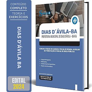 Apostila Prefeitura de Dias D Ávila - BA 2024 - Comum a Todos os Cargos: Fiscal de Renda, Auxiliar de Tributação