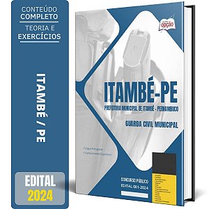 Apostila Prefeitura de Itambé PE 2024 - Guarda Civil Municipal