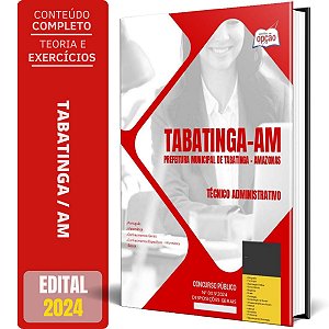 Apostila Prefeitura de Tabatinga AM 2024 - Técnico Administrativo