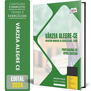 Apostila Prefeitura de Várzea Alegre CE 2024 - Profissional de Apoio Escolar