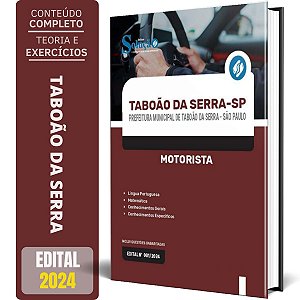 Apostila Prefeitura de Taboão da Serra SP 2024 - Motorista
