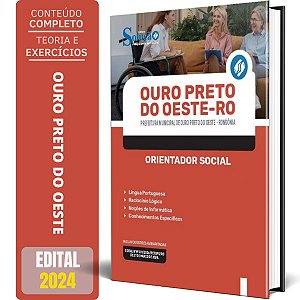 Apostila Prefeitura de Ouro Preto do Oeste RO 2024 - Orientador Social