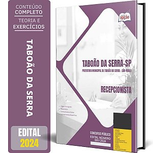 Apostila Prefeitura de Taboão da Serra SP 2024 - Recepcionista