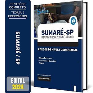Apostila Prefeitura de Sumaré SP 2024 - Cargos de Nível Fundamental