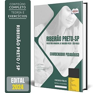 Apostila Prefeitura de Ribeirão Preto SP 2024 - Coordenador Pedagógico