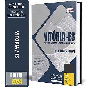 Apostila Prefeitura de Vitória ES 2024 - Guarda Civil Municipal