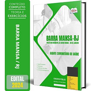 Apostila Prefeitura de Barra Mansa RJ 2024 - Agente Comunitário de Saúde