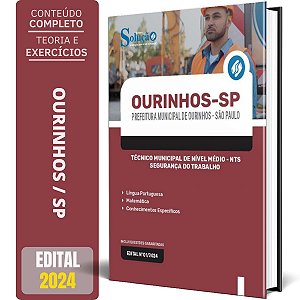Apostila Prefeitura de Ourinhos SP 2024 - Técnico Municipal de Nível Médio - NTS Segurança do Trabalho
