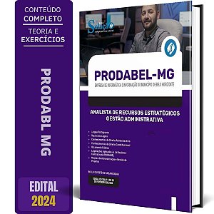Apostila PRODABEL 2024 - Analista de Recursos Estratégicos - Gestão Administrativa