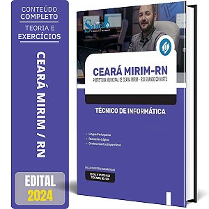 Apostila Prefeitura de Ceará Mirim RN 2024 - Técnico de Informática