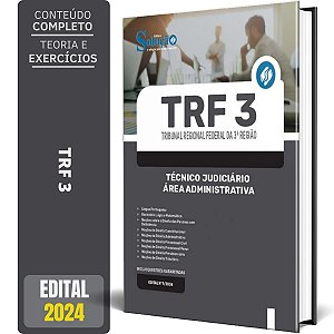 Apostila TRF 3 2024 - Técnico Judiciário - Área Administrativa