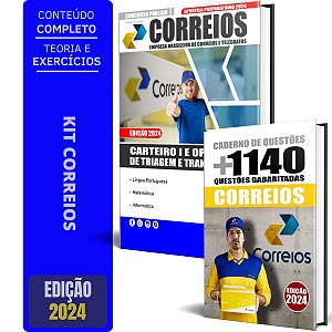 Kit Apostila CORREIOS 2024 - OPERADOR DE TRIAGEM E TRANSBORDO I