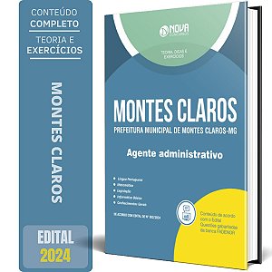 Apostila Prefeitura de Montes Claros MG 2024 - Agente Administrativo