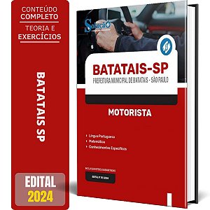 Apostila Prefeitura de Batatais SP 2024 - Motorista