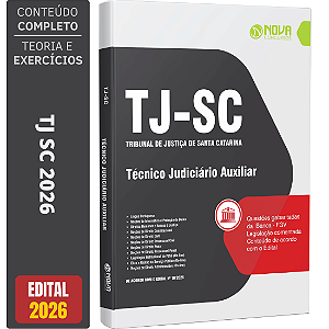 Apostila Concurso TJ SC 2026 - Técnico Judiciário Auxiliar