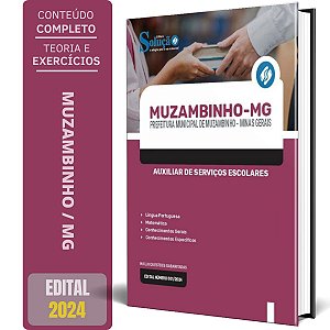 Apostila Prefeitura de Muzambinho MG 2024 - Auxiliar de Serviços Escolares