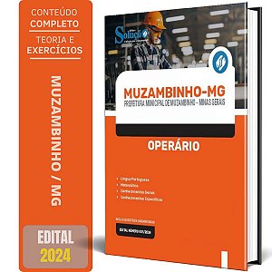 Apostila Prefeitura de Muzambinho MG 2024 - Operário