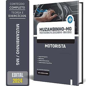 Apostila Prefeitura de Muzambinho MG 2024 - Motorista