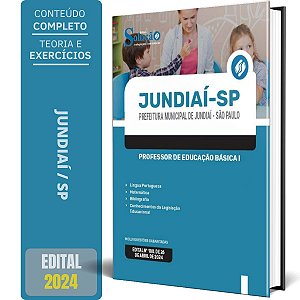 Apostila Prefeitura de Jundiaí SP 2024 - Professor de Educação Básica I