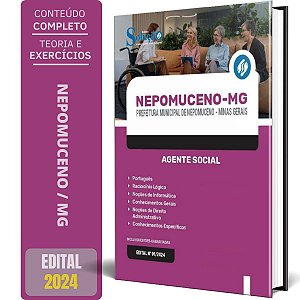 Apostila Prefeitura de Nepomuceno MG 2024 - Agente Social