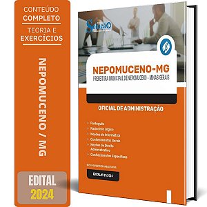 Apostila Prefeitura de Nepomuceno MG 2024 - Oficial de Administração