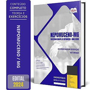 Apostila Prefeitura de Nepomuceno MG 2024 - Coordenador Doenças Vetoriais
