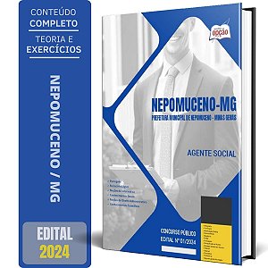 Apostila Prefeitura de Nepomuceno MG 2024 - Agente Social