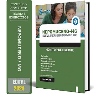 Apostila Prefeitura de Nepomuceno MG 2024 - Monitor de Creche