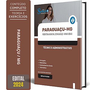 Apostila Prefeitura de Paraguaçu MG 2024 - Técnico Administrativo