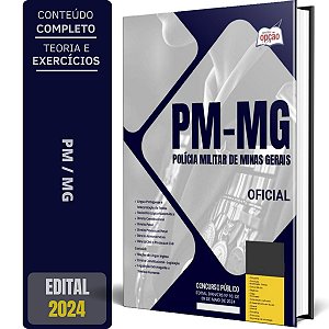 Apostila Concurso PM MG 2024 - Oficial