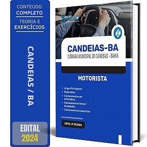 Apostila Câmara de Candeias BA 2024 - Motorista