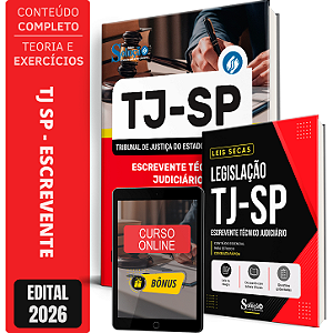 Apostila TJ SP 2026 - Escrevente Técnico Judiciário + Bônus Exclusivos