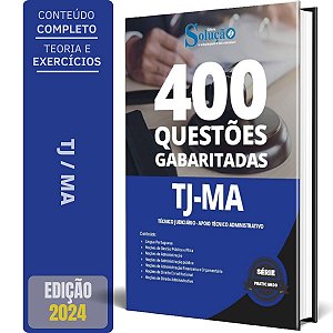 Caderno de Questões TJ MA 2024 - Técnico Judiciário - Apoio Técnico Administrativo