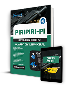 Apostila GCM de Piripiri PI 2024 - Guarda Civil Municipal