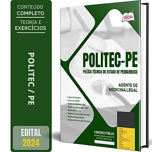 Apostila POLITEC PE 2024 - Agente de Medicina Legal