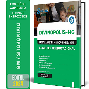Apostila Prefeitura de Divinópolis MG 2024 - Assistente Educacional