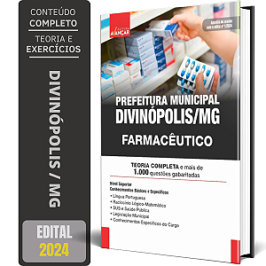 Apostila Prefeitura Municipal De Divinópolis Mg 2024 - Farmacêutico