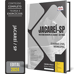 Apostila Concurso GCM Jacareí SP 2024 - Guarda Civil Municipal