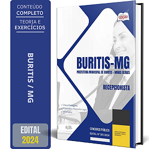 Apostila Prefeitura de Buritis MG 2024 - Recepcionista