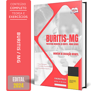 Apostila Prefeitura de Buritis MG 2024 - Monitor de Educação Infantil