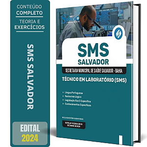 Apostila SMS Salvador 2024 - Técnico em Laboratório (SMS)