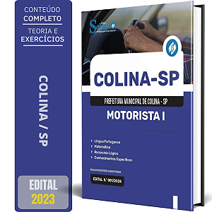 Apostila Prefeitura de Colina SP 2024 - Motorista I