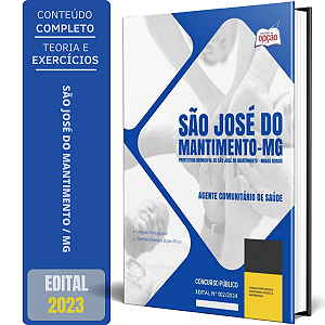 Apostila Prefeitura de São José do Mantimento MG 2024 - Agente Comunitário de Saúde