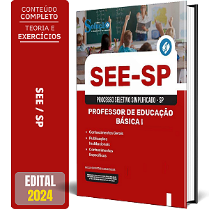 Apostila Processo Seletivo Simplificado SEE SP 2024 - Professor de Educação Básica I