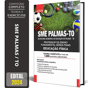 Apostila Sme Palmas To 2024 - Professor De Educação Física