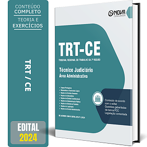Apostila TRT CE 2024 - Técnico Judiciário - Área Administrativa