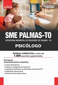 Apostila Concurso SME PALMAS TO 2024 - PSICÓLOGO