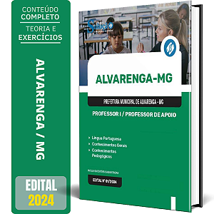 Apostila Prefeitura de Alvarenga MG 2024 - Professor I e Professor de Apoio