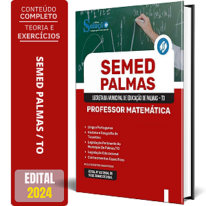 Apostila SEMED Palmas TO 2024 - Professor Matemática