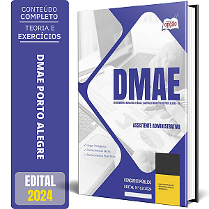 Apostila DMAE Porto Alegre RS 2024 - Assistente Administrativo